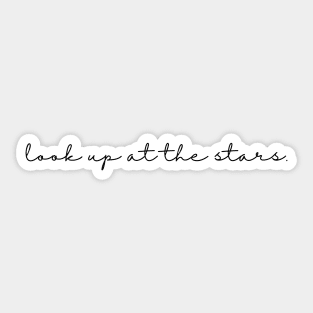 Minimalist Look Up At The Stars Sticker